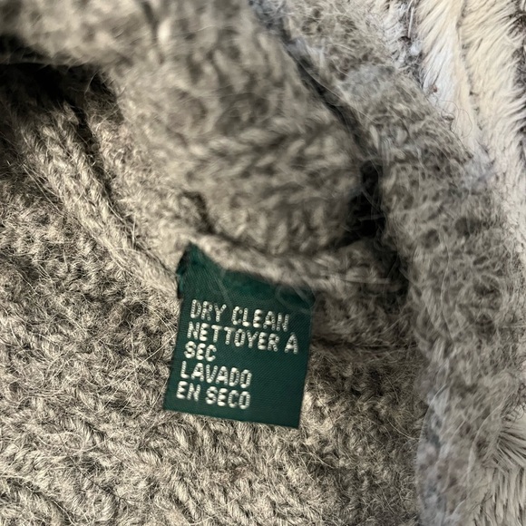 🧶Ralph Lauren Aran-Knit Alpaca/Wool-Blend Hand Knit Crewneck Sweater - Picture 7 of 10